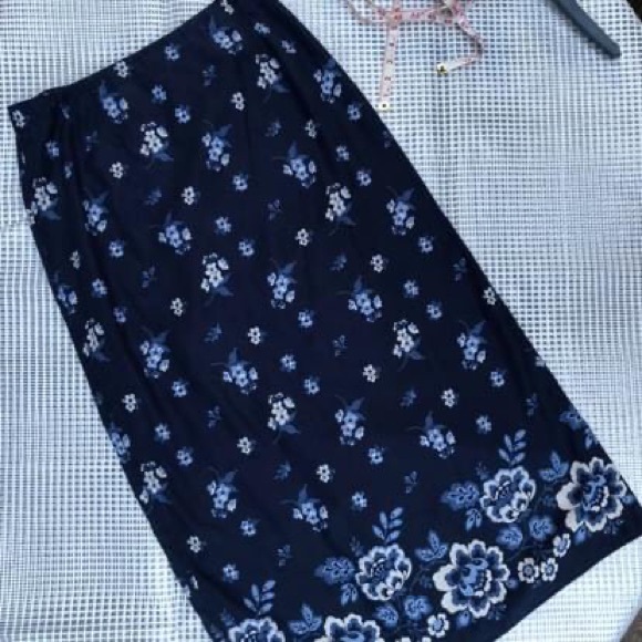 Eddie Bauer Linen Blend Wrap Skirt Size 10 - Picture 3 of 4